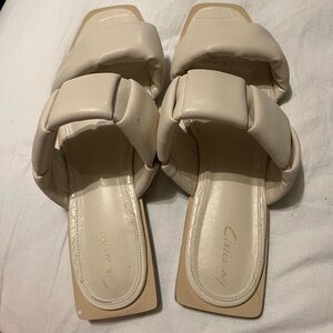Sam Edelman Cream slide on sandals